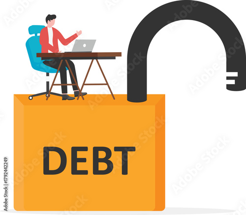 smart businessman holding golden key for success solution, unlock opportunity, achieve goal, business accessibility and growth concept
