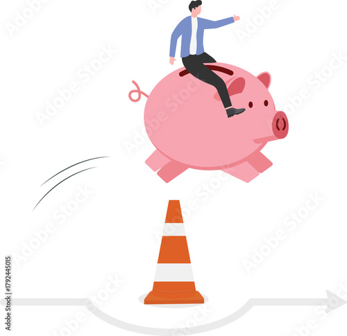 Overcome business obstacle, blocker, effort to break through road block, solution to solve business problem
