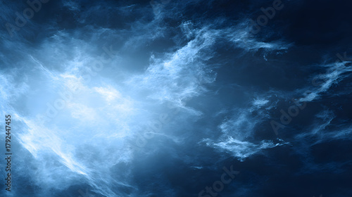 Ethereal Blue Mist Light – Soft Abstract Cloud Texture Background