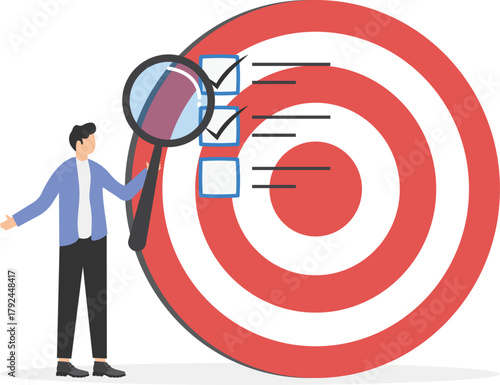 Evaluate the profitable business idea. Vector illustration.

