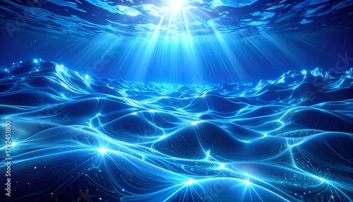 an abstract underwater