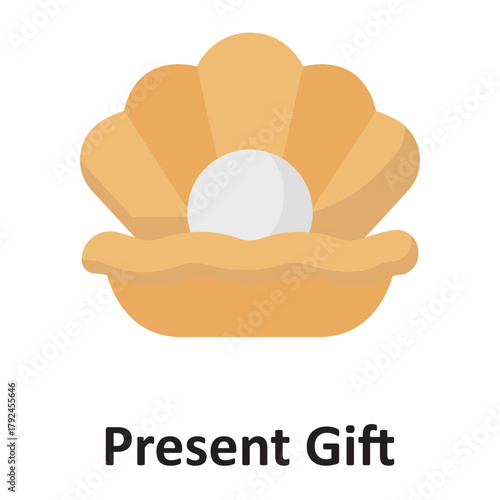 Present gift Vector Icon which can easily modify or edit