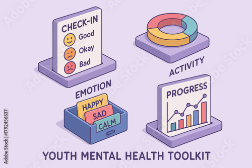 Youth mental health toolkit: emotion, activity, progress check-in