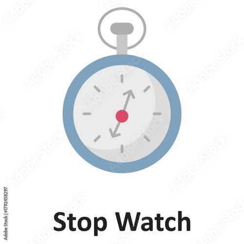 Stop watch Vector Icon which can easily modify or edit