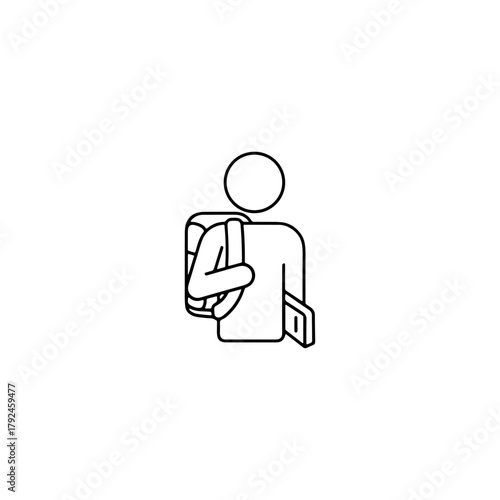 Freshman pixel perfect icon flat vector design.