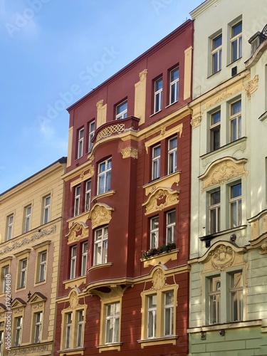 Old town architecture with classic facade