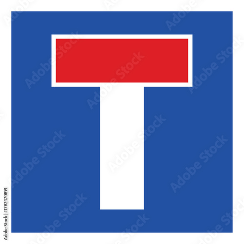 Traffic Dead End Road Sign