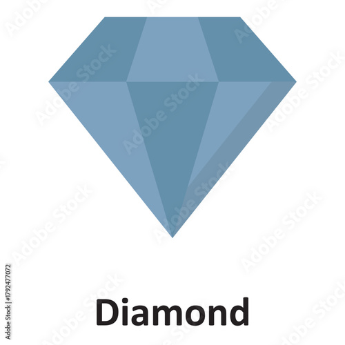 Diamond Vector Icon which can easily modify or edit
