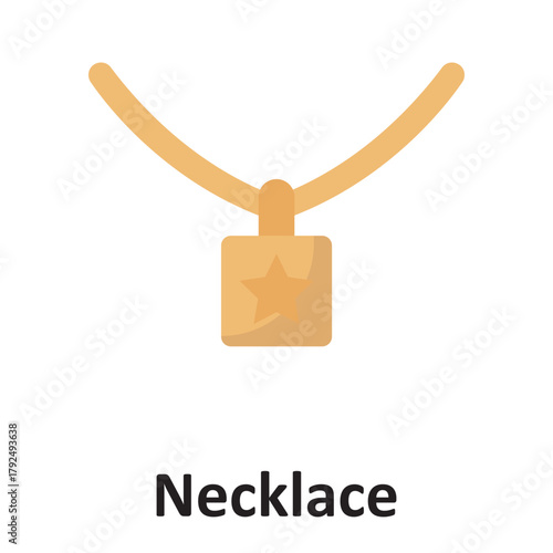 Necklace Vector Icon which can easily modify or edit