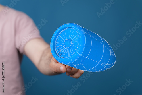 Conceptual image of a hand ...