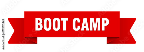 boot camp ribbon isolated on transparent background. boot camp ribbon