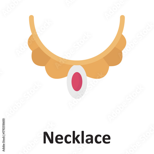 Necklace Vector Icon which can easily modify or edit