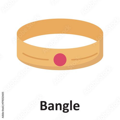 Bangle Vector Icon which can easily modify or edit