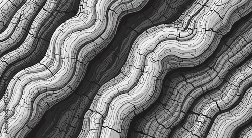 Abstract fractal pattern resembling weathered wood grain.