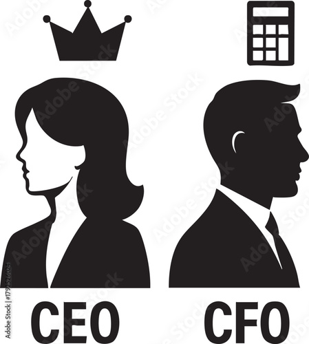  Black Vector Business Team Meeting with Laptop Discussion