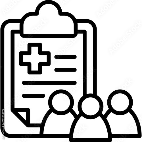 Clinical Trials line icon