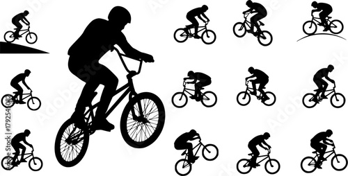 Bmx cycling silhouette, Bmx stunt silhouette, Bmx cyclist silhouette, Bmx cycling, Bmx cyclist, Bmx , Bmx silhouette