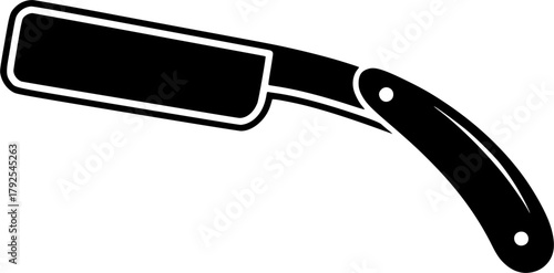 Barber razor silhouette, Straight razor silhouette, Razor, Barber razor, Barber tools, Razor silhouette, Barber razor clipart, Razor silhouettes