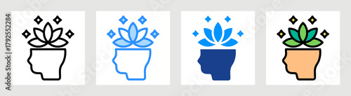 Stress Relief Icon Collection Set Multiple Style