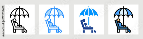 Relaxation Icon Collection Set Multiple Style