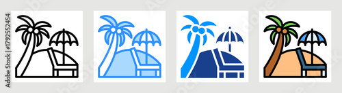 Holiday Icon Collection Set Multiple Style