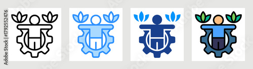 Wellbeing Icon Collection Set Multiple Style