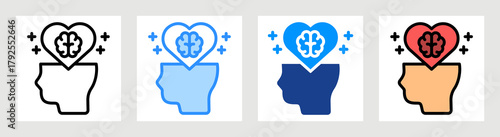 Healing Mind Icon Collection Set Multiple Style