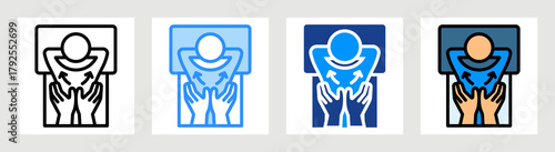 Body Massage Icon Collection Set Multiple Style