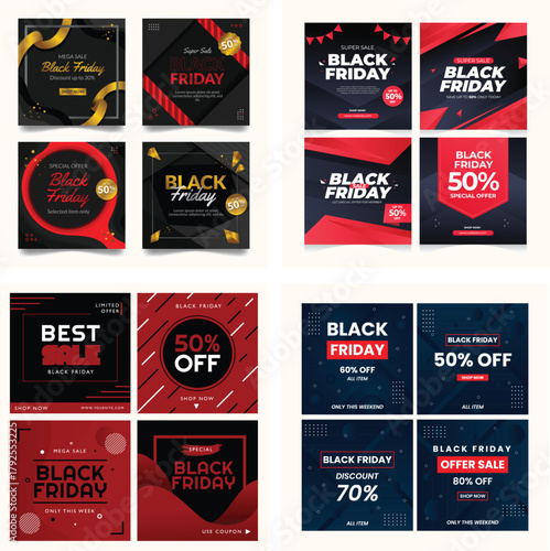 Black Friday Promotion Social Media Banner Template