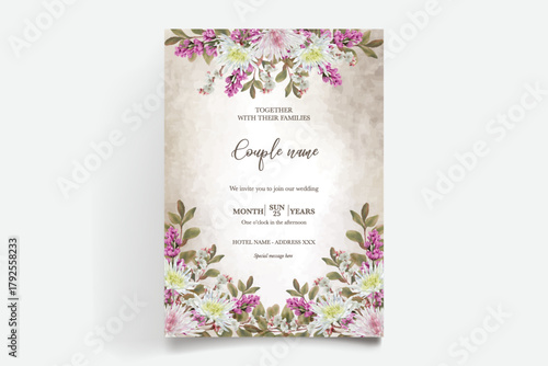 Save the date wedding invitation templates