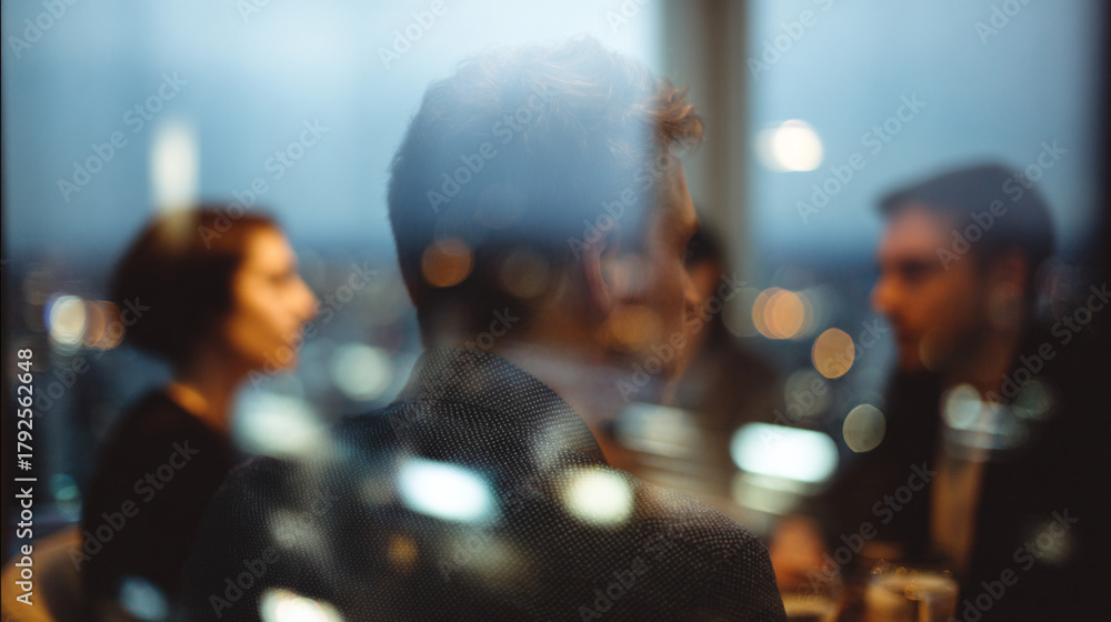 Fototapeta premium Blurred group of business people in office.