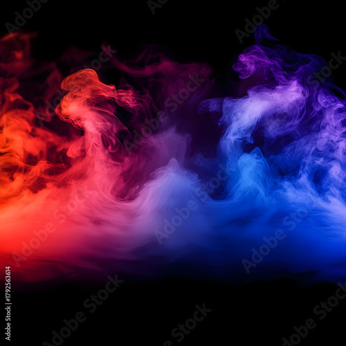 Vector realistic smoke cloud or gray fog, Abstract gas on transparent background