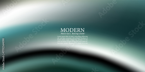 Fluid abstract background with emerald and ivory tones blending in a dynamic metallic motion. Ideal for elegant branding, wallpapers, and modern art designs.