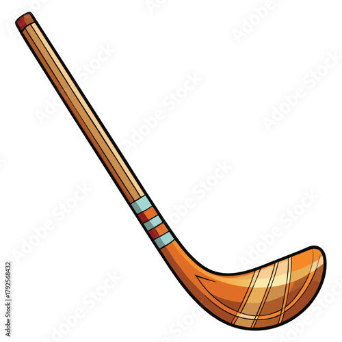 Cartoon Hockey Stick Icon