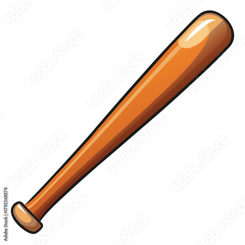Wooden Baseball Bat ClipArt