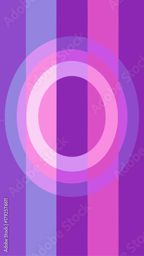 Abstract background with vertical stripes and circles art