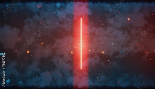 Vintage movie film overlay with color distortion, grainy noise, and faint vertical light stripe.