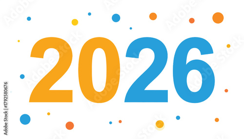 2026 Happy New Year Typography Vector Collection