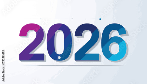 2026 Happy New Year Typography Vector Collection