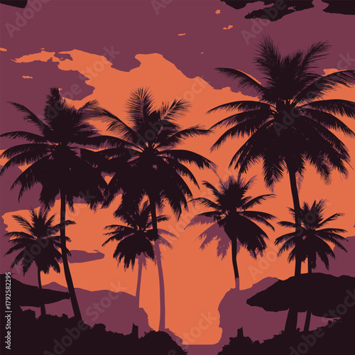 palm tree silhouette