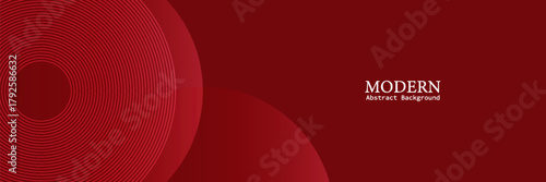 Modern red circle background with dynamic shapes composition vector abstract. poster in eps10