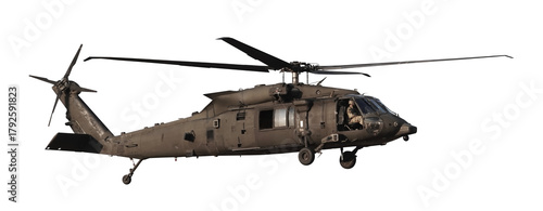 helicopter isolated on transparent background
