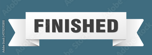 finished ribbon isolated on transparent background. finished ribbon