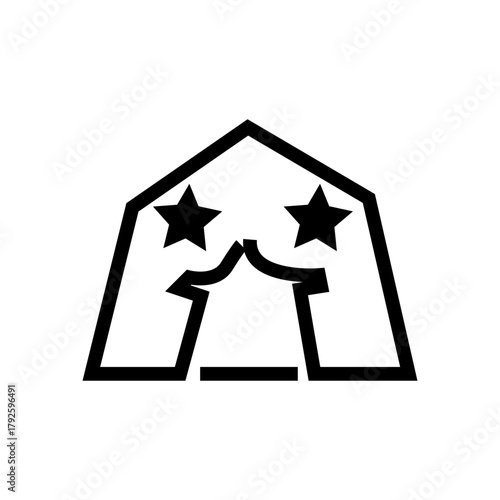 military base camp vector illustration