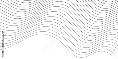 abstract creative wave line design flowing black lines design background vector illustration.