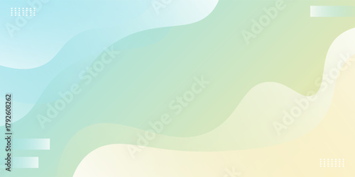 Minimalist abstract background with liquid shape gradation. Template banner gradient color with geometric element.