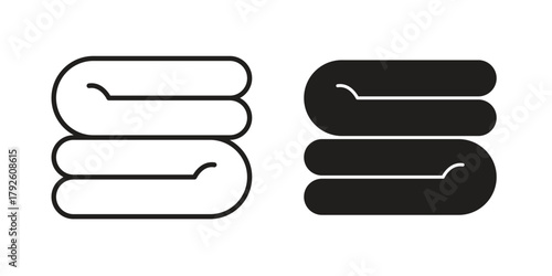 blanket icon logo design element. minimalist style icons