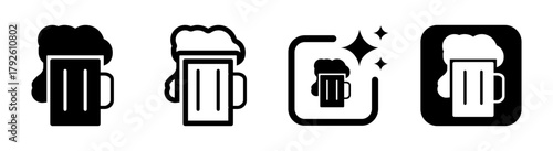 Beer jug icon illustration representing bar celebration and pub culture with people enjoying drinks in engaging transparent PNG vector design