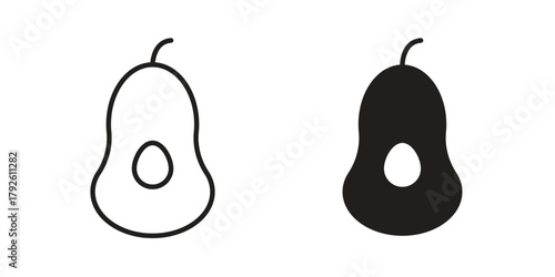 Butternut squash icon logo design element. minimalist style icons