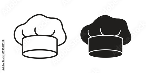 Chef hat icon logo design element. minimalist style icons